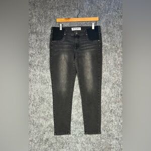 Bohemian Traders Skinny Jeans Black Charcoal Size 28x27